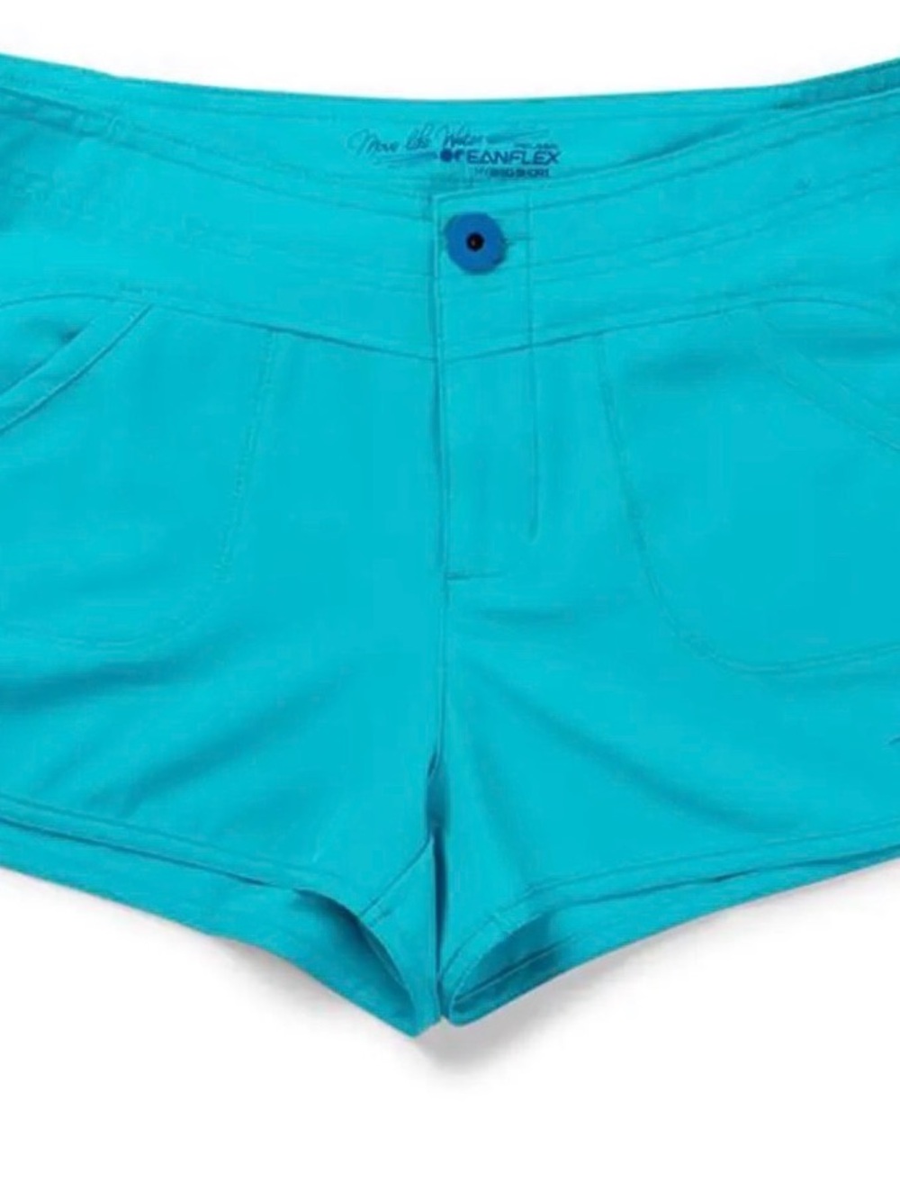 Pelagic Women's Turquoise hybrid  Stretch Shorts.